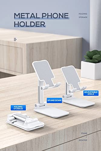 Usstarstore Adjustable Cell Phone Stand For Desk, Angle Height Adjustable Cell Phone Stand For Desk, Case Friendly Phone Holder Stand For Desk (White 4Oz) #TOP1