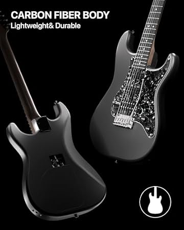 Enya XMARI Smart Electric Guitar with Built-in DSP Effects, 4 Presets, USB-C OTG Recording, Headphone Output, Custom Ceramic Pickups & Enya Smart Automatic Guitar Tuner