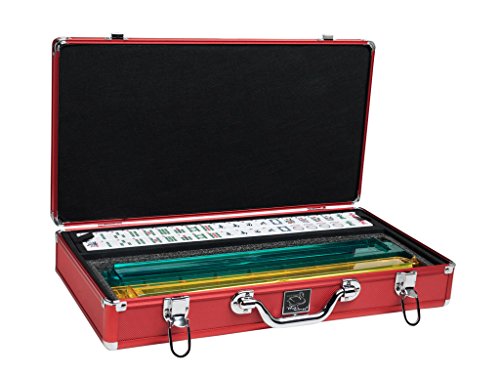 Juego de Mahjong Americano en estuche aluminio rojo miniatura 3