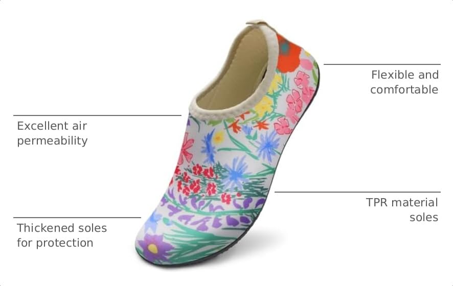Image of WateLves Water Shoes for Womens Mens Barefoot Quick-Dry Aqua Socks for Beach Swim Surf Yoga Exercise New Translucent Color Soles