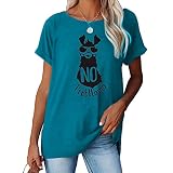 NIUBIA Women's Graphic Tee Probllama Animal Print T Shirts Funny Shirts Casual Blouse