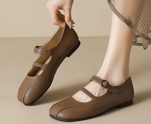 Niction Women's Flat Shoes Ballet Flats Round Toe Double Strap Soft Work Slip on Comfortable Dress Shoes for Work Wedding Dressy3