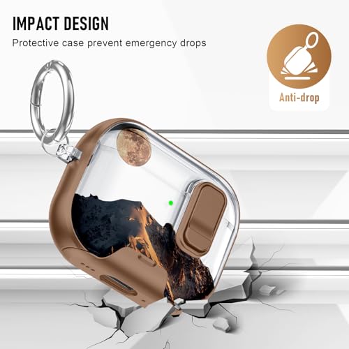 Image of Compatible Airpods Pro 3 Case (2025) with Phone Stand & Cleaner Kit,Cute Soft Silicone Lock Clip Apple AirPods Pro 3rd Generation Case, Airpod Pro 3 Cover with Keychain for Women /Girls