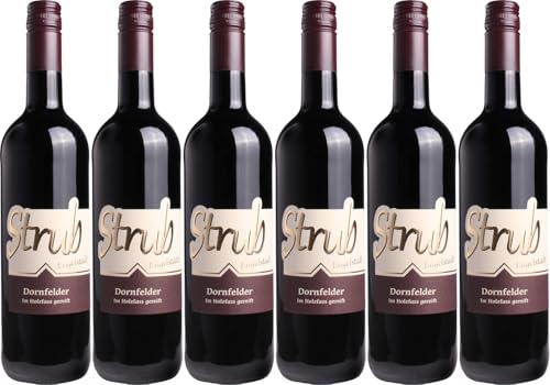 Walter Strub Dornfelder Rotwein - im Holzfass gereift 2019 Trocken (6 x 0.75 l)