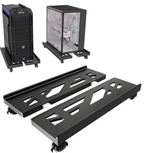 Hmseng PC Ständer CPU-Ständer mit Rollen