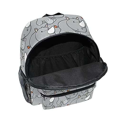 Cute Rhino Baby Toddler Backpack for Boys Girls, Preschool Nursery Travel Bag with Chest Strap2