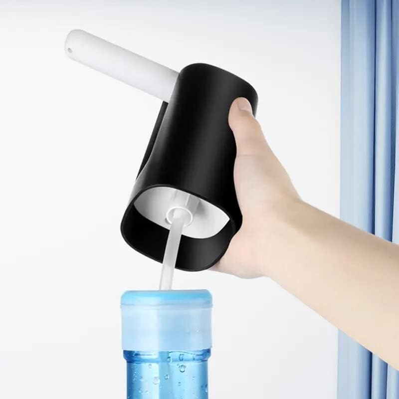 VINSH ENTERPRISE Foldable Water Bottle Pump, 5 Gallon Automatic Water Dispenser Electric Water Pump USB Charging Water Bottle Switch Pump, Auto Drinking Water Dispenser For Home Kitchen Office (Black) 1