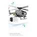 Helixsun C186S BO105 1/48 Scale 2.4G 6CH Intelligent RC Helicopter with Barometric Altitude Hold, Optical Flow Positioning, One-Key TOL Missile Mounting Rack (RTF/Grey) + Replacement Battery*2
