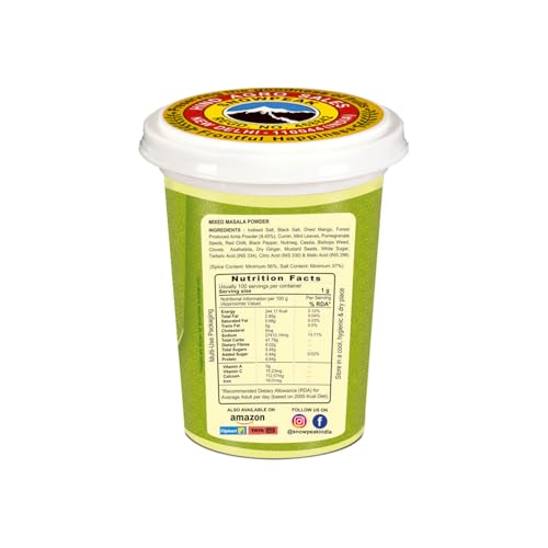 Image of Snowpeak Chat Masala Powder 100g Each | Enriched with Amla | (Pack of 3)