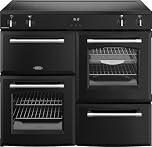 Belling Farmhouse 100cm Electric Induction Range Cooker - Black