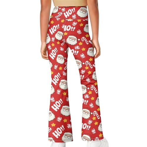 Image of Girls Flare Leggings Cute Bell Bottoms for Teen Girls Wide Leg Sweatpants for 5-14 T