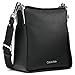 Calvin Klein Fay North/South Small Crossbody, Black/Silver,One Size
