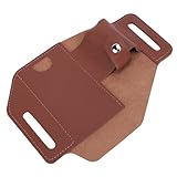 Bnineteenteam Werkzeugtasche mit Gürtel, PU-Leder-Multitool-Scheide, Sicheres, Rutschfestes Holster für Outdoor-Camping-Wandern, 7,32 X 5,31 Zoll Taschen-Organizer mit Gürtelschlaufe (Dunkelbraun)
