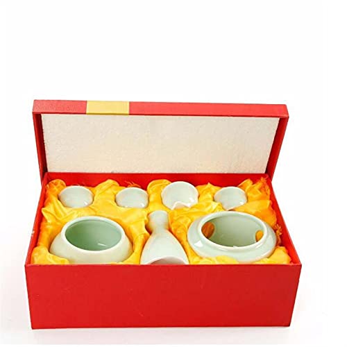 Rvvk Celadon Wine Set, Household Jug And Wine Glass To Send Old Friend White Wine Glass Warming Jug Set #TOP7