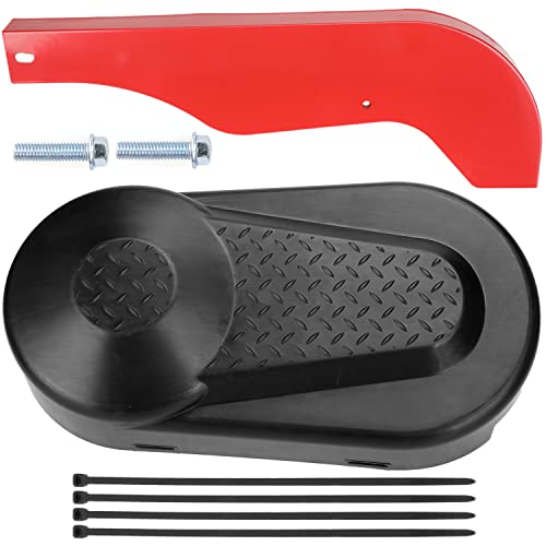 YOXUFA Plastic Clutch Guard Cover Left Metal Chain Guard Cover