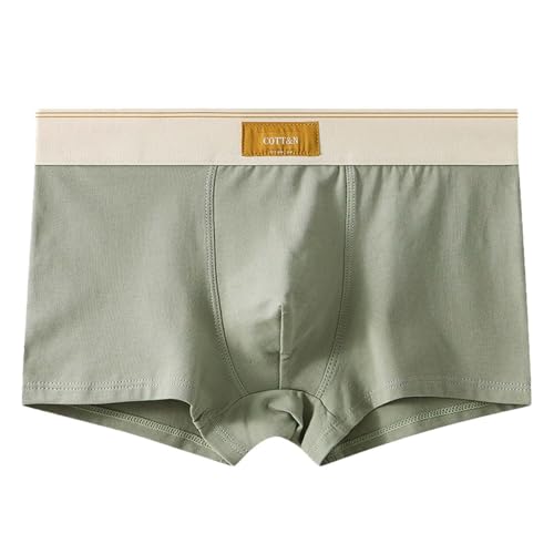 Cambkatl Men's Cotton Underwear Color Block Boxers Briefs Stretchy Comfortable Breathable Trunk Boxers 3 Pack4