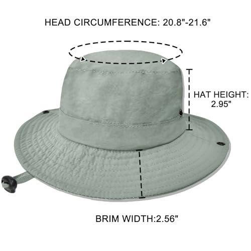 Image of Outdoor Kids Sun Hat UPF 50+ Quick Dry Foldable Bucket Hat Lightweight Adjustable Fishing Safari Hat for Girls and Boys