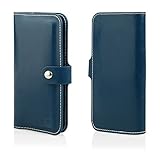 Wallet Case zum Aufklappen im flachen und modernen Book-Design, Case für Smartphone und Portmonee in einem / Display schonendes Material mit Fächern für Führerschein, Kreditkarte etc.
