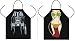(Set of 2) Star Wars Aprons for Kitchen Cooking and BBQing (Leah, Darth Vader)