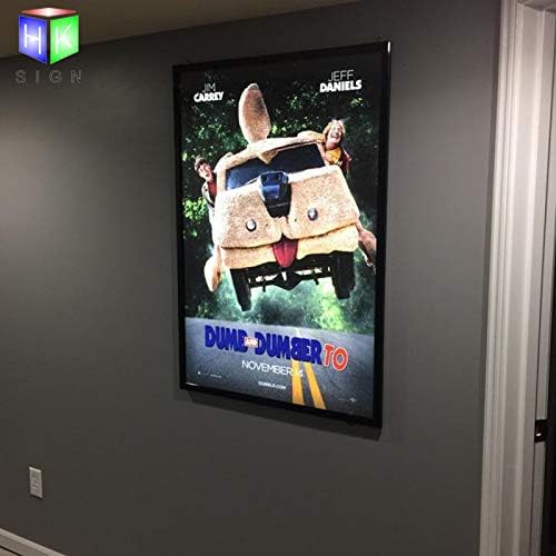 A3 Wall Mounted Black color Aluminum Snap Clip Frame Advertising Fast Food Menu Display Led Light Box Sign [Energy Class A+++]