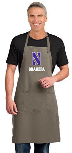 Broad Bay Northwestern Grandpa Apron LARGE Mens Womens Northwestern University Grandpa Logo Gift Idea