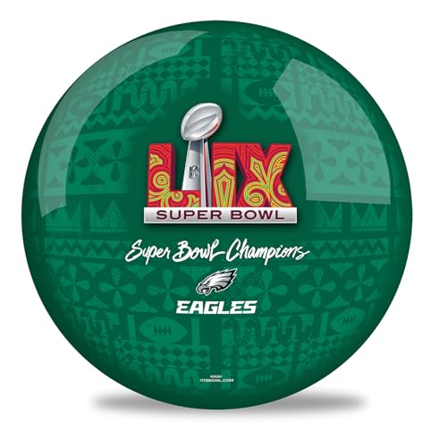 NFL Super Bowl LIX Champs Philadelphia Eagles Undrilled Bowling Ball (15, Pounds)