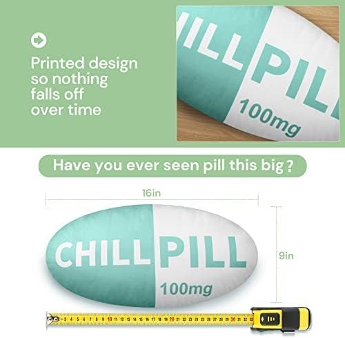 Miniatura 4 de Almohada de píldora Chill  Regalo de elefante blanco, lindas almohadas de preppy para decoración de habitación preparada, decoración estética de