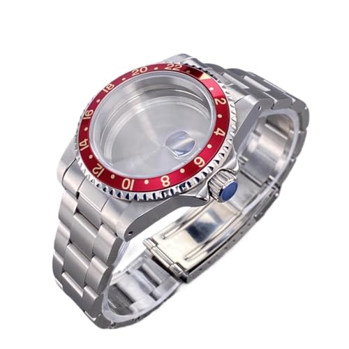 1PC 39.5MM���B���e�[�W�P�[�XGMT / SUB 120click�x�[���T�t�@�C�A�K���XNH35�E�H�b�`�A�N�Z�T���[NH36���[�u�����g28�p(Rosy Brown,Flat-Solid back)