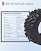 GarveeTech 26x9-12 ATV Tires - All-Terrain, Off-Road, and Mud/Trail Tires for ATVs and UTVs, Tubeless, Set of 2