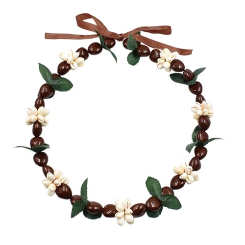 Collier de fleurs blanches Beach Garland pour sublimer un décolleté simple