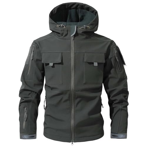 Veste tactique homme polaire imperméable pour randonnée et outdoor