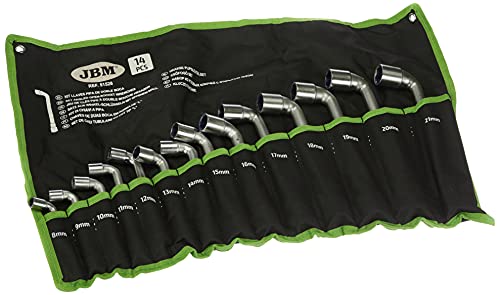 Jeu 14 Clés à Pipe Débouchées JBM 6 pans 6 pans 8 à 21 mm