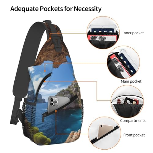 Bolso cruzado para hombre mochila deportiva de hombro miniatura 4
