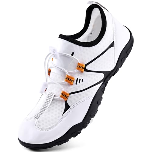 Image of WateLves Water Shoes Mens Womens Barefoot Beach Swim Shoes Quick-Dry Aqua Socks Pool Shoes for Surf Yoga Water Aerobics