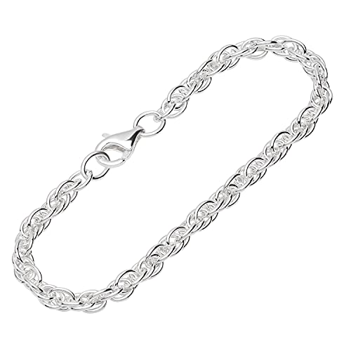 Cadena para el tobillo de plata de ley de 26 cm perfecta para looks de verano