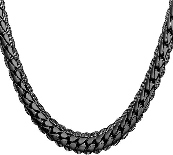 chain for men combo necklace for men Black chains for men neck chain for men chain for boys mens chain Stainless steel stylish long chains Locket Pendant Birthday gift golden chain fashion A437