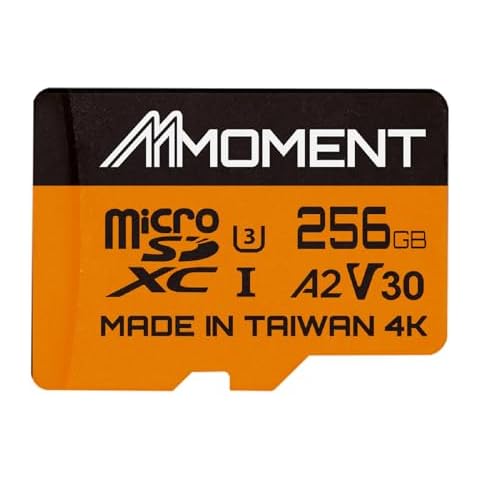 MMOMENT 256GB Micro SDXC Card, A2, UHS-I, U3, V30, Class 10 Compatible, Read Speed Up to 160 MB/s, Write Speed Up to 120 MB/s, SD Adapter Included Cover