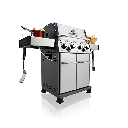 Broil King 922584 Baron S490 Gas Grill, 4-Burner, Stainless Steel