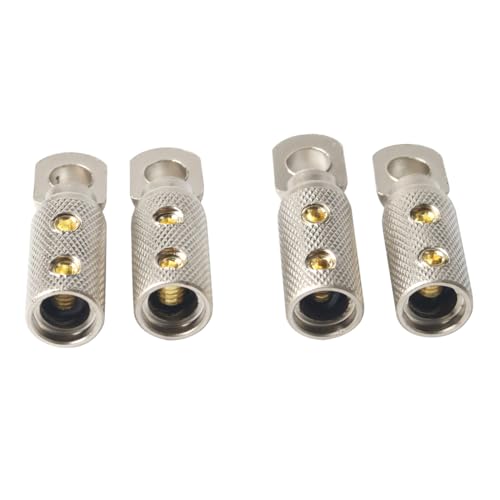 Tialecci TC84104 4 Gauge Wire Terminal Connector 5/16 Ring Wiring Terminals 4Awg Power Wire Lugs thumb #2