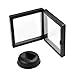 Crazystorey Set of 10 Pcs Black 3D Floating Frame Display Holder Stands ，Medallions, Jewelry,3.6 x 3.6 x 0.8inches