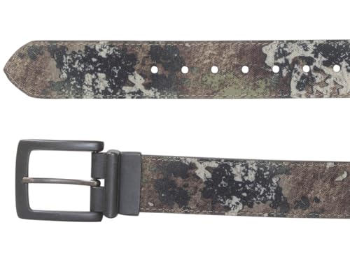 Men's Belt Reversible Western Canvas Strata/Brown Sz: 364