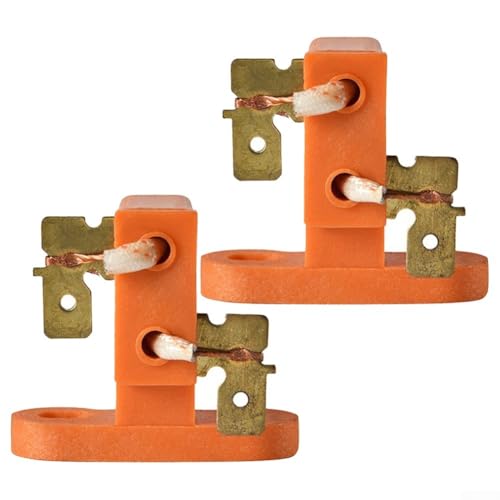 Paquete de 2 soportes de escobillas de carbono para generadores de 2 kW a 3,5 kW - Cepillos eléctricos de cobre compatibles con modelos de motor 168F, Conduc de grado industrial