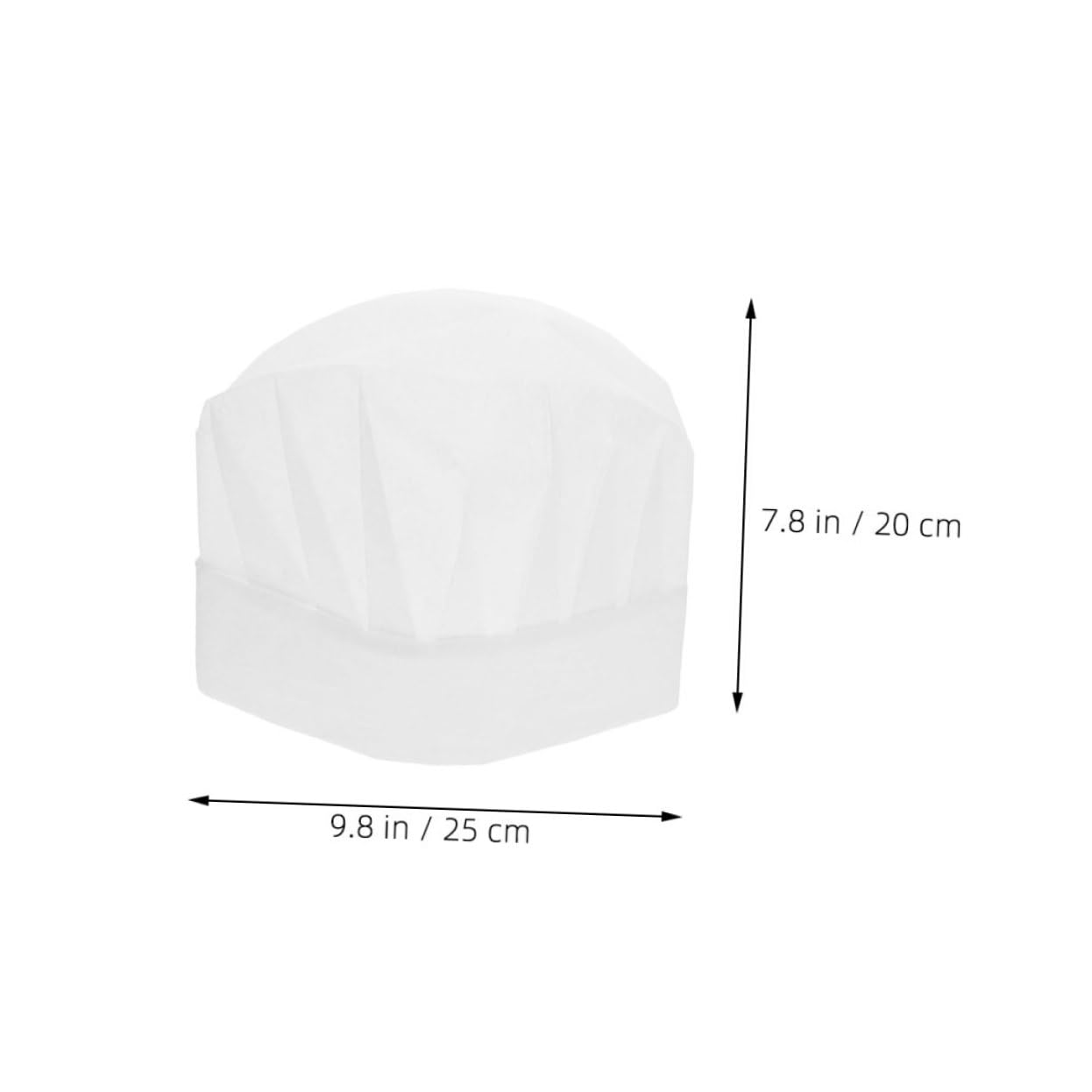 FRCOLOR 30Pcs Chef Hats Disposable Kitchen Caps for Cooking Activities and Birthday Parties Comfortable Fit for Little Chefs Nonwoven Material White