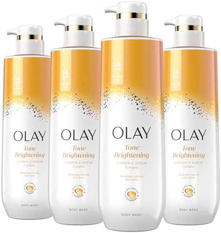 Olay Body Wash for Women, Tone Brightening Exfoliation, Vitamin C...