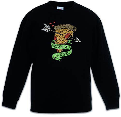 Sweat-shirt noir pizza une idée cadeau originale pour enfant