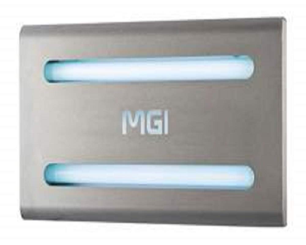 LAMPADA MG30L CATTURA INSETTI LACCATA BIANCA PER APPLICAZIONE A MURO