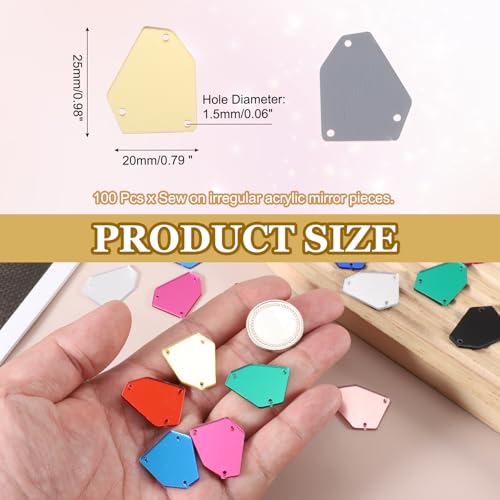 Cuentas de diamantes de imitación para manualidades y costura de ropa MECCANIXITY 2