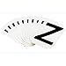 Brady 5050-Z, 50535 Vinyl 5050 Series Letter Label w/Legend: Z, 50 Packs of 10 pcs