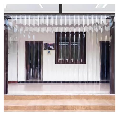 Rideau à lanières en PVC transparent 90cm pour isolation de chambre froide
