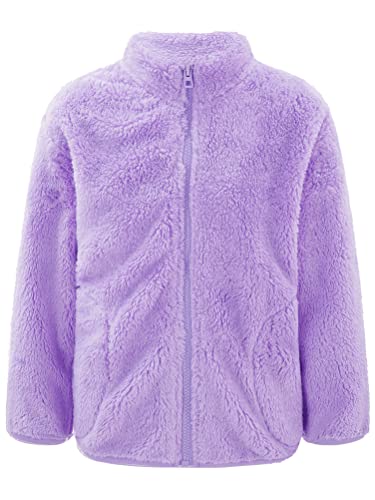 Aislor Boys Girls Warm Fleece Jacket Kids Long Sleeve Sherpa Full Zip Sweatshirt Coat Outwear Winter Cardigan Snowsuit3